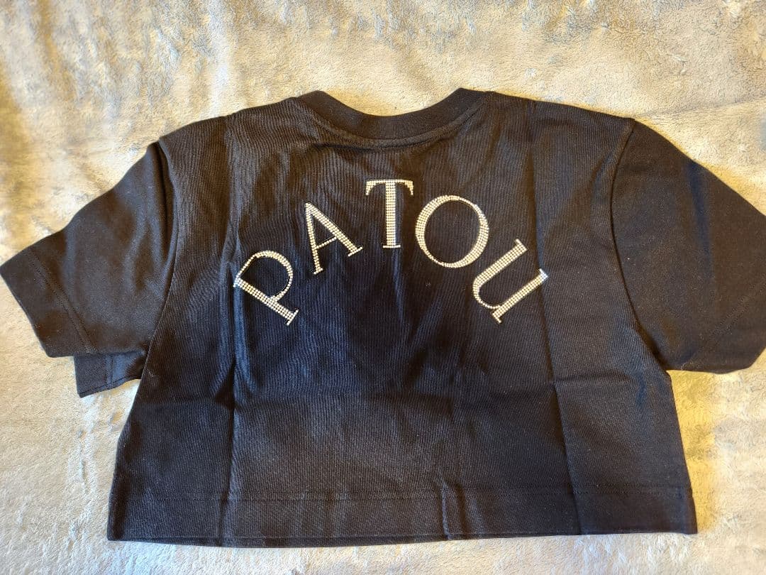 PATOU オーガニックコットン クロップドTシャツ ♡ブラック