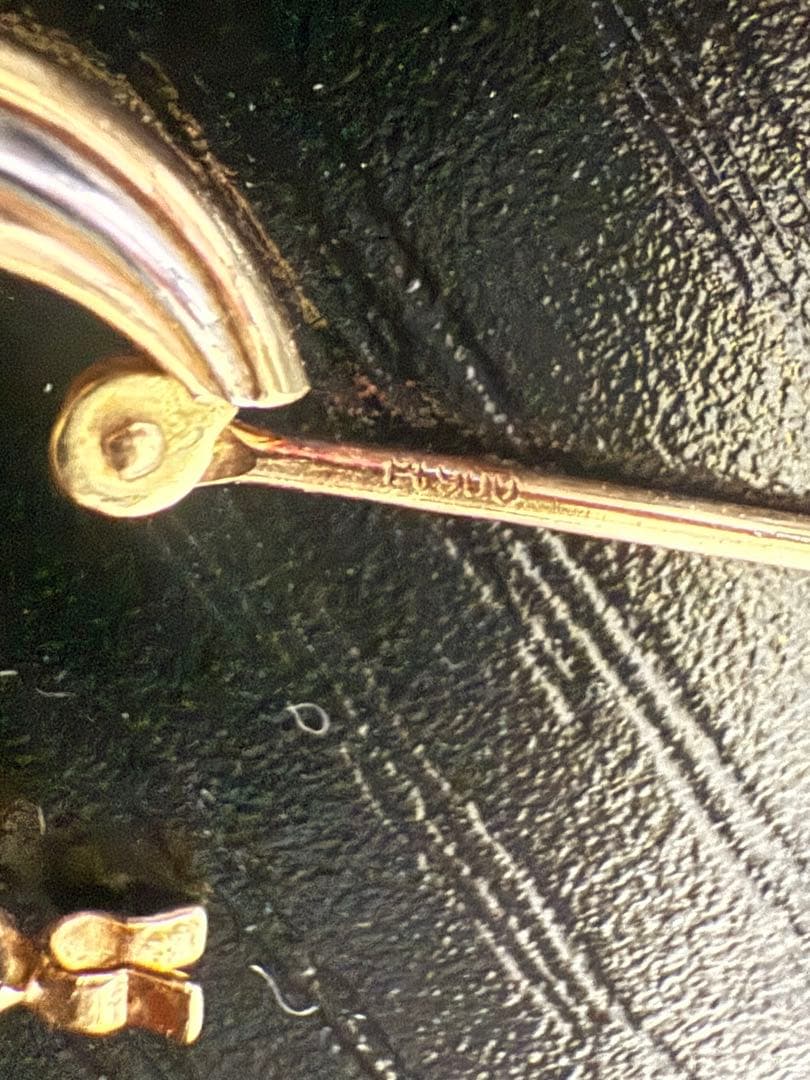 めみ K18 Pt900 ピアス アクセサリー 片耳用