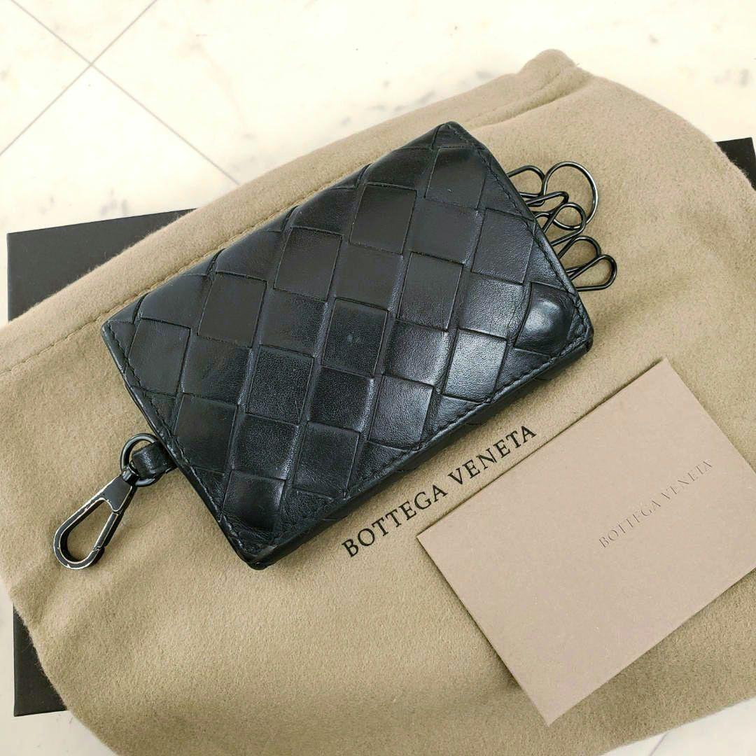 Bottega Veneta ボッテガ キーケース 黒 ブラック イントレ 6連