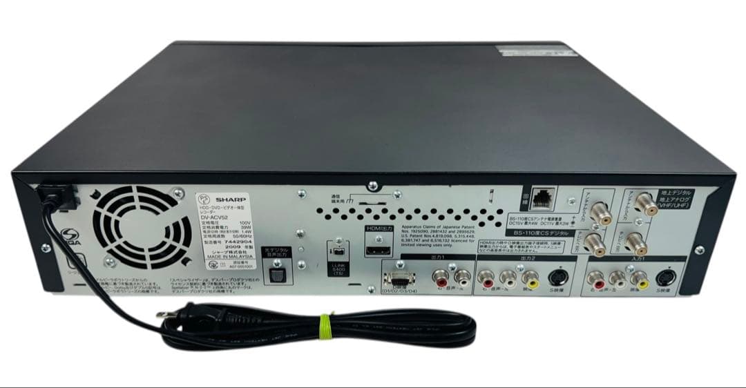 シャープ 地デジ対応 HDD内蔵 VHS一体型DVDレコーダー DV-ACV52