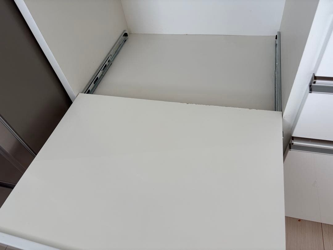 ニトリ　キッチンボード　ホワイト　140