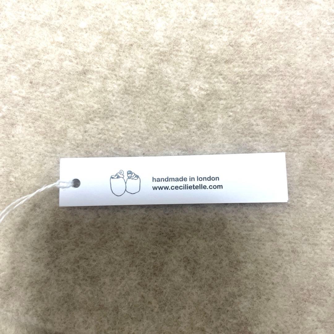 【美品】cecilie telle ハイネックポンチョ　ライトベージュ