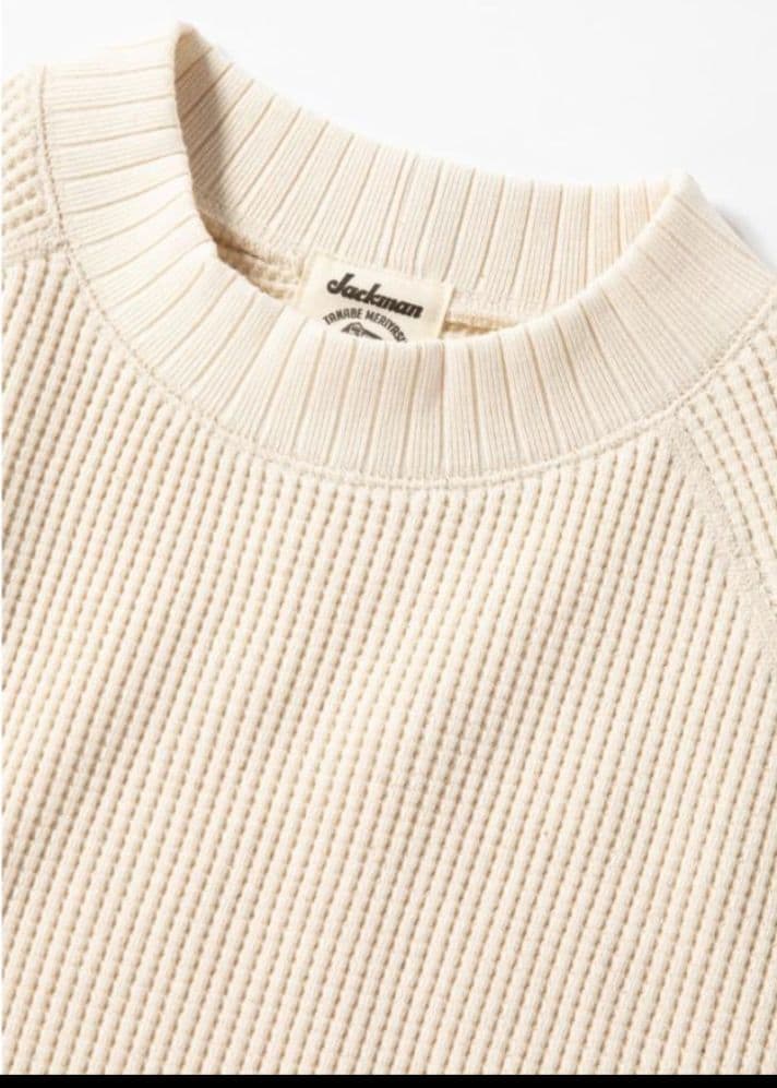 【XXLサイズ】Jackman Waffle Mid-Neck 　JM7200