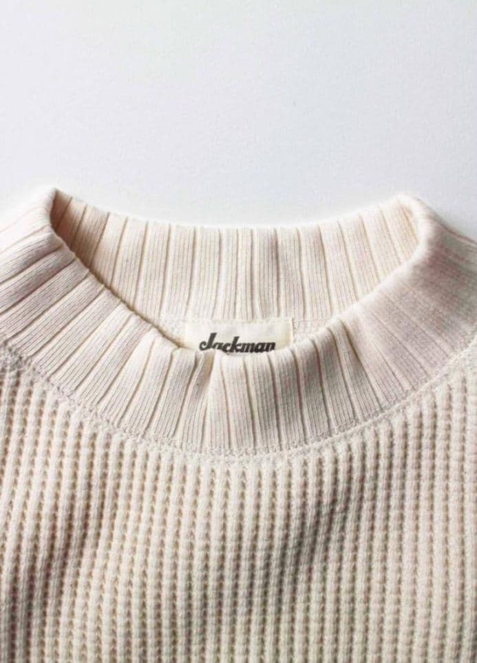 【XXLサイズ】Jackman Waffle Mid-Neck 　JM7200