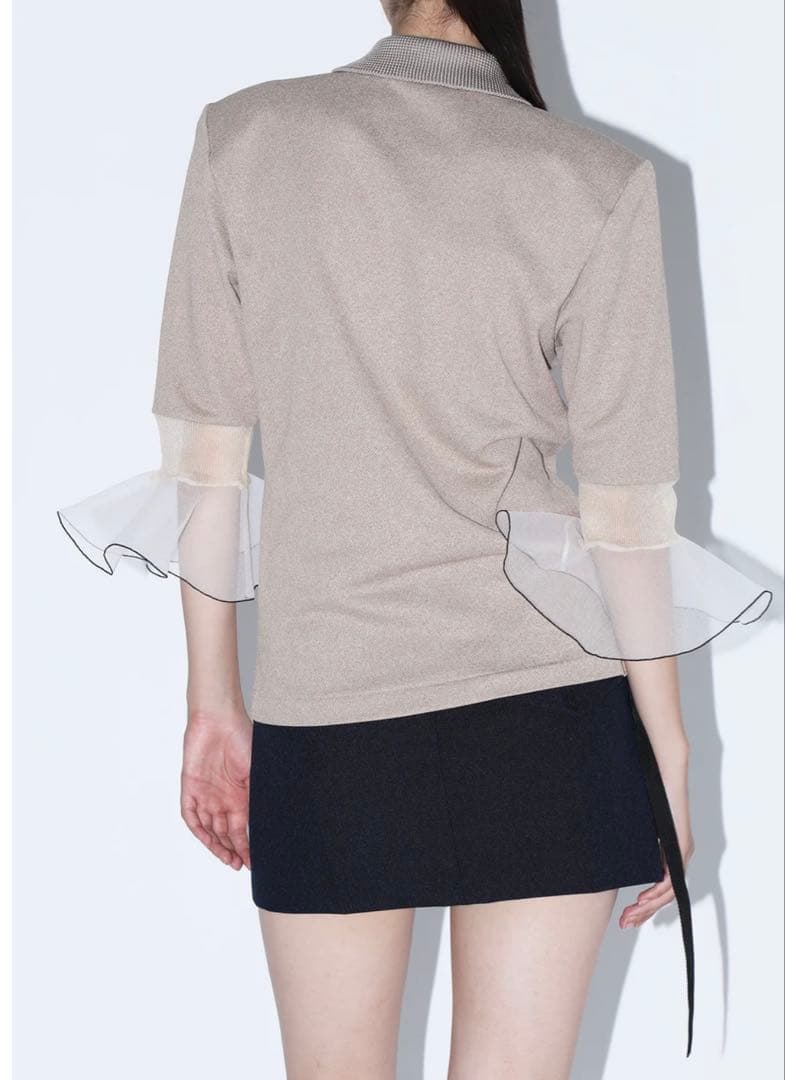 TOGA 袖フリルポロシャツ