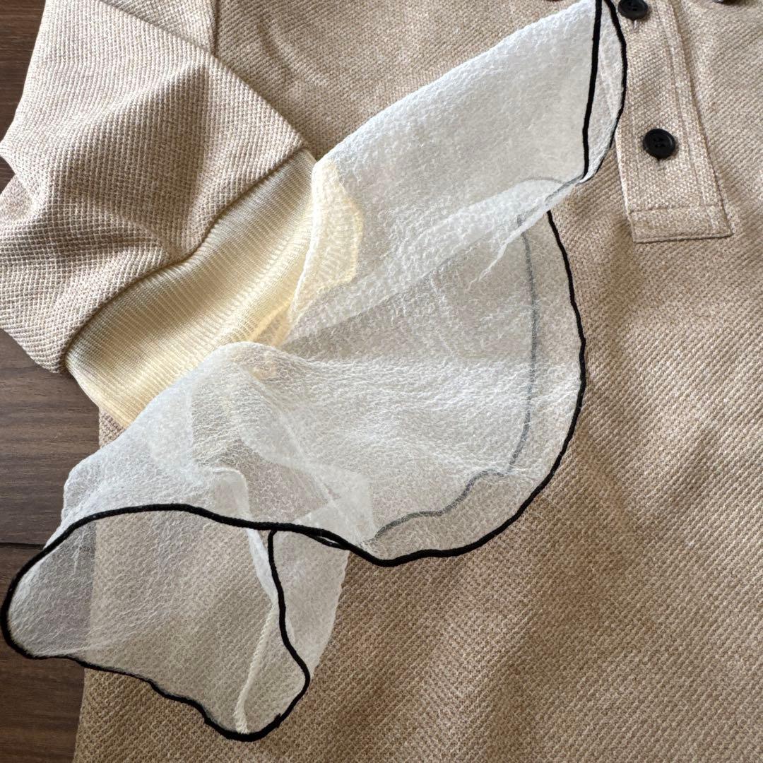 TOGA 袖フリルポロシャツ