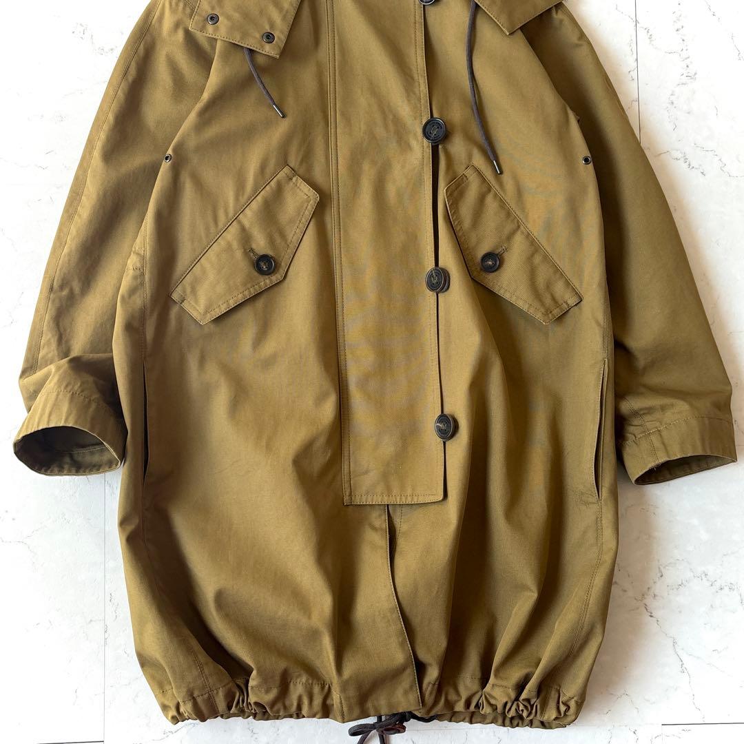 ソフィードール コットンギャバジン モッズコート ブラウン ハーフコート 茶色