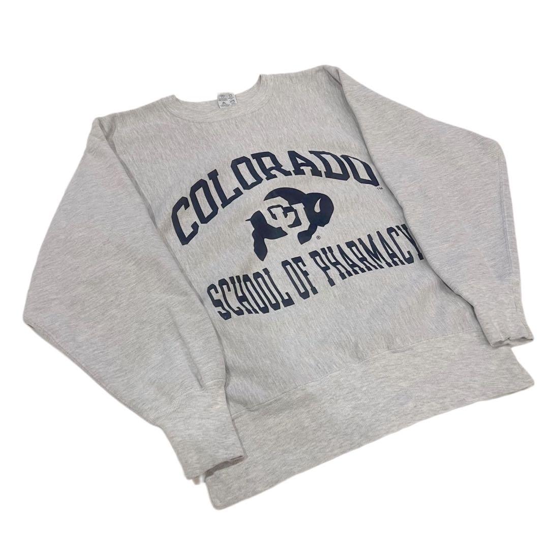 希少★Champion メキシコ製 刺繍タグ 90s カレッジ スウェット