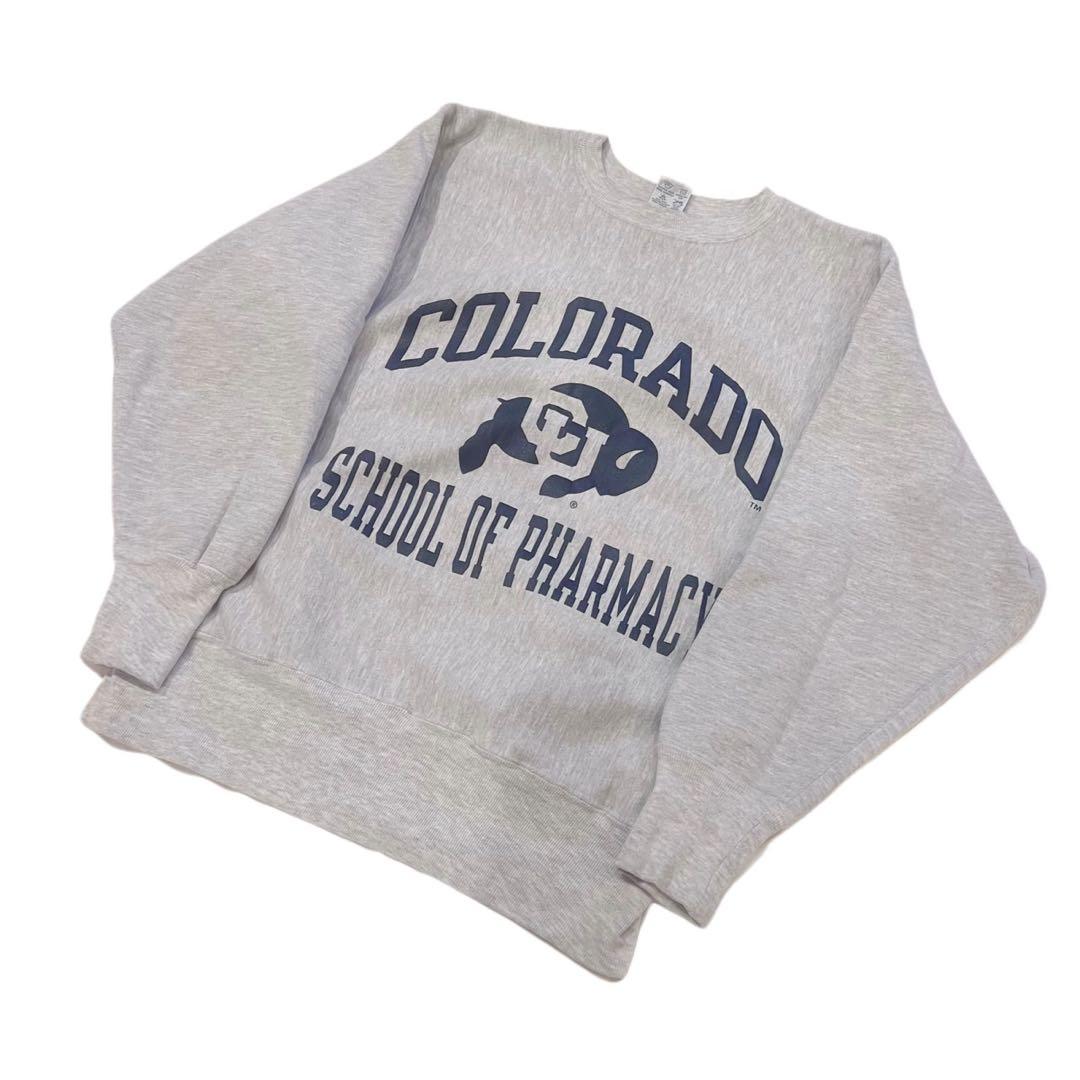 希少★Champion メキシコ製 刺繍タグ 90s カレッジ スウェット