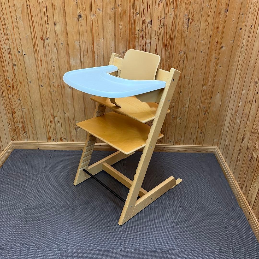 STOKKE トリップトラップ ナチュラル シリアル4 ベビーセット付