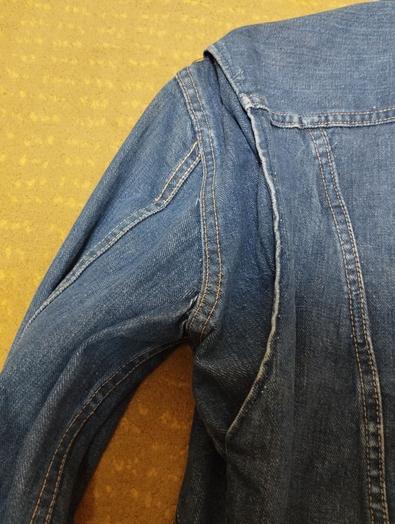 最終値下げWrangler 縦ベル 24MJZ USA製デニムジャケット 60s