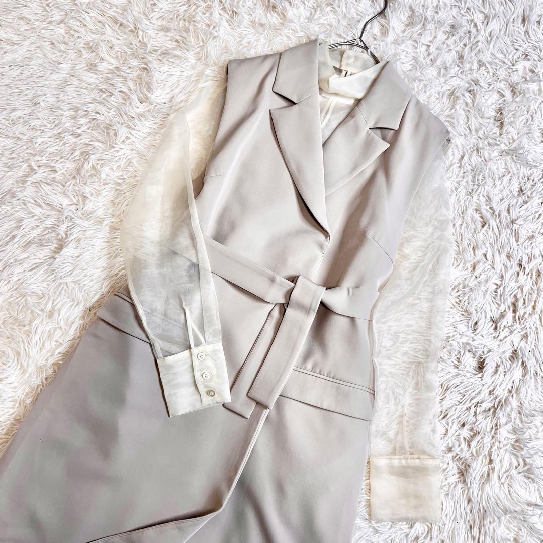 tp アメリヴィンテージ ロングベストシアードレス リボン インナー