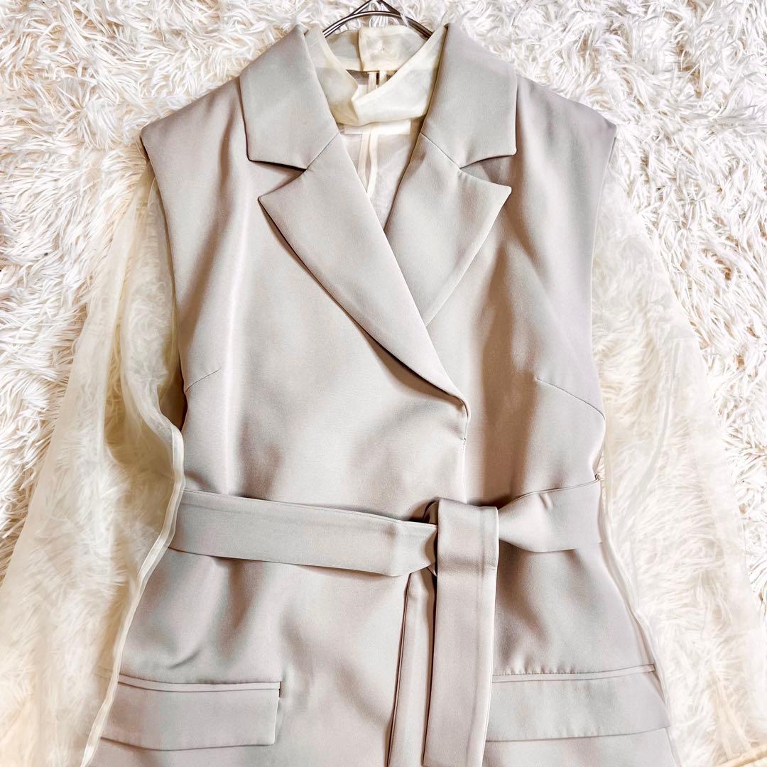 tp アメリヴィンテージ ロングベストシアードレス リボン インナー