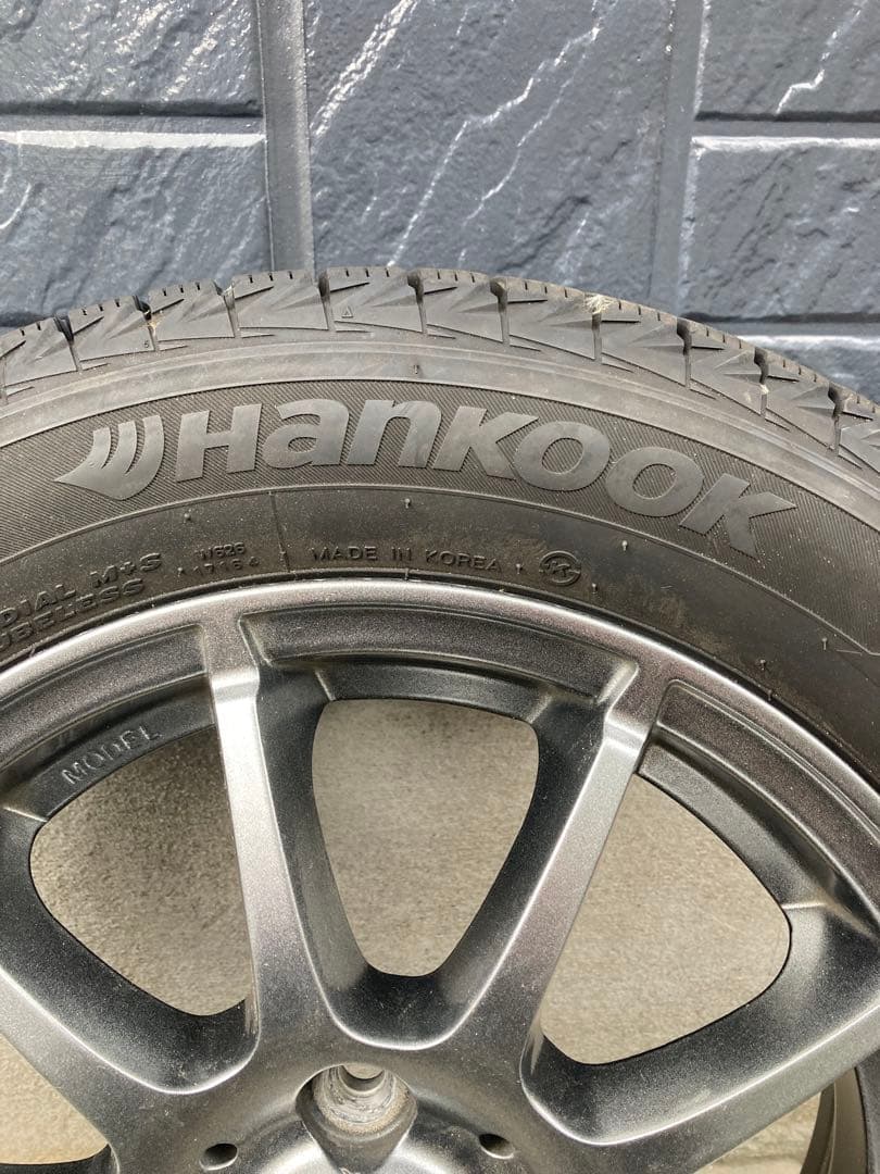 165/65/14インチスタッドレスホイールセットHankook出品2