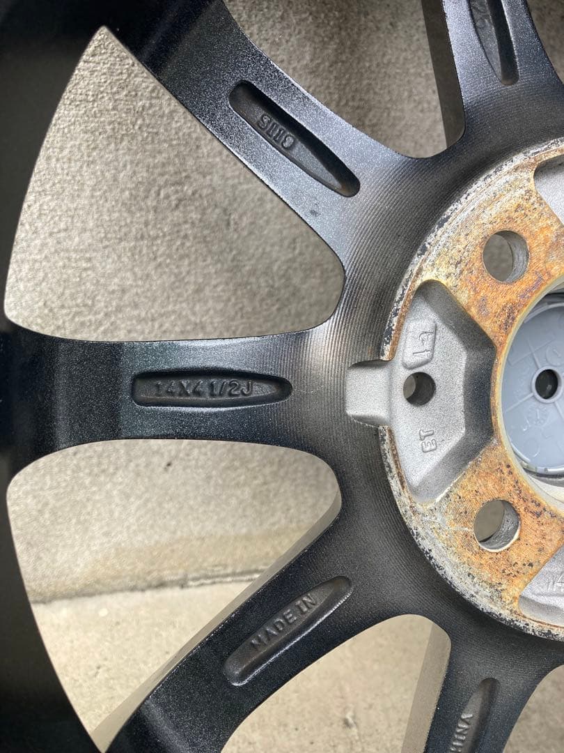 165/65/14インチスタッドレスホイールセットHankook出品2