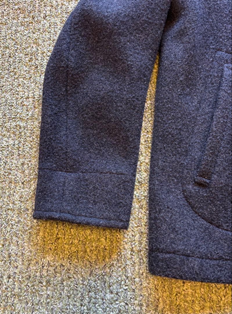 【美品】DANTON ウールモッサ シングルジャケット くるみボタン 42