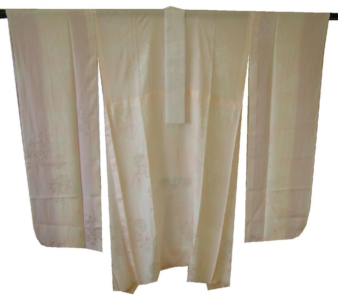 倫子地 振袖用 長襦袢 正絹居敷当て付 未使用155cm～160cm Jｓ659