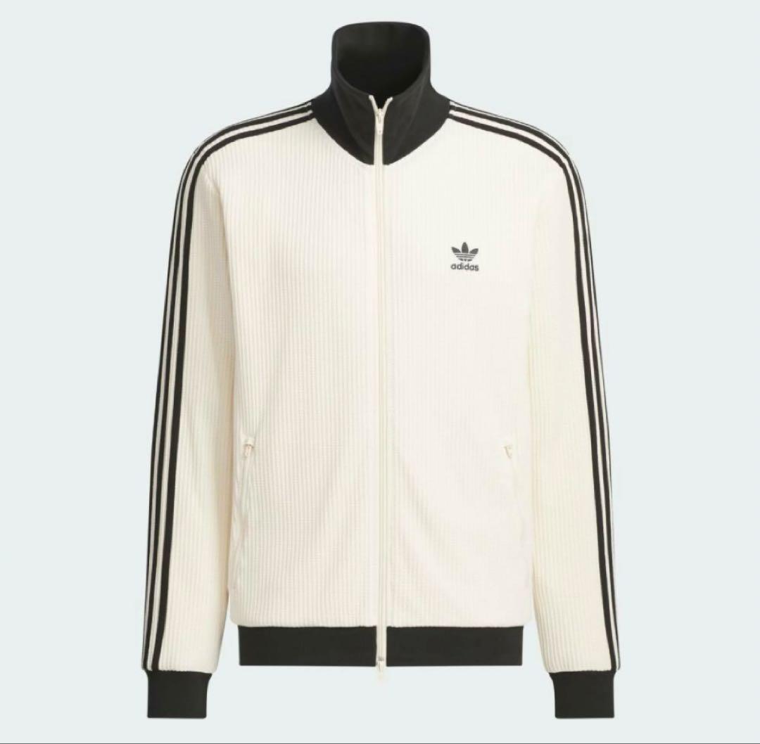 めぐ☆新品未使用☆adidas アイボリー ジップアップトラックトップ