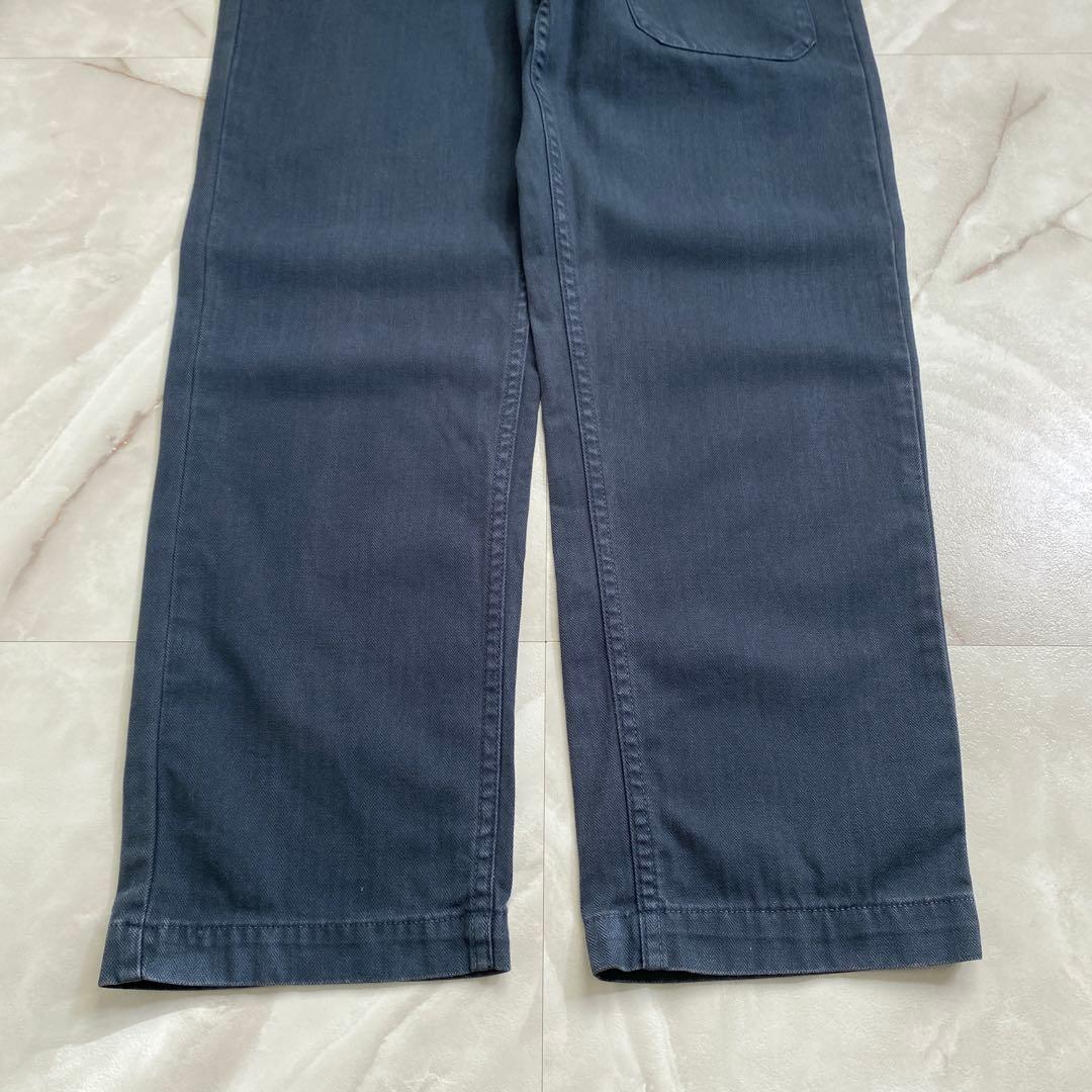 A18025 ナイジェルケーボン ネイバルダンガリーパンツ ネイビー W30