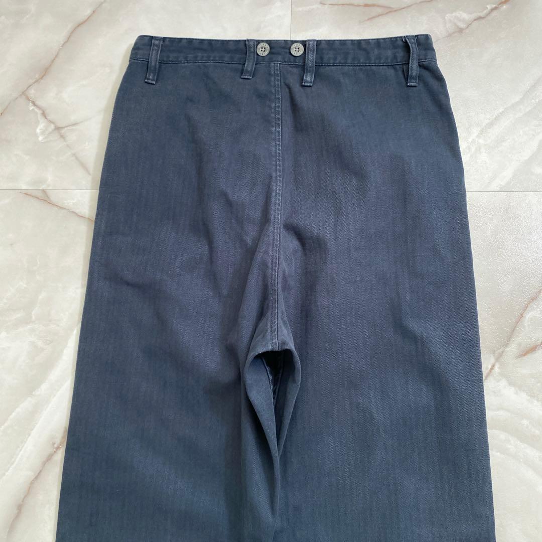 A18025 ナイジェルケーボン ネイバルダンガリーパンツ ネイビー W30