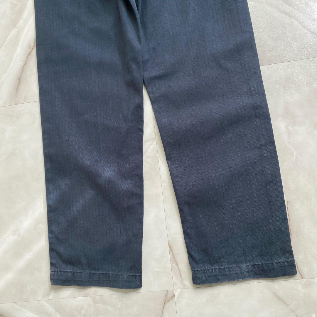 A18025 ナイジェルケーボン ネイバルダンガリーパンツ ネイビー W30