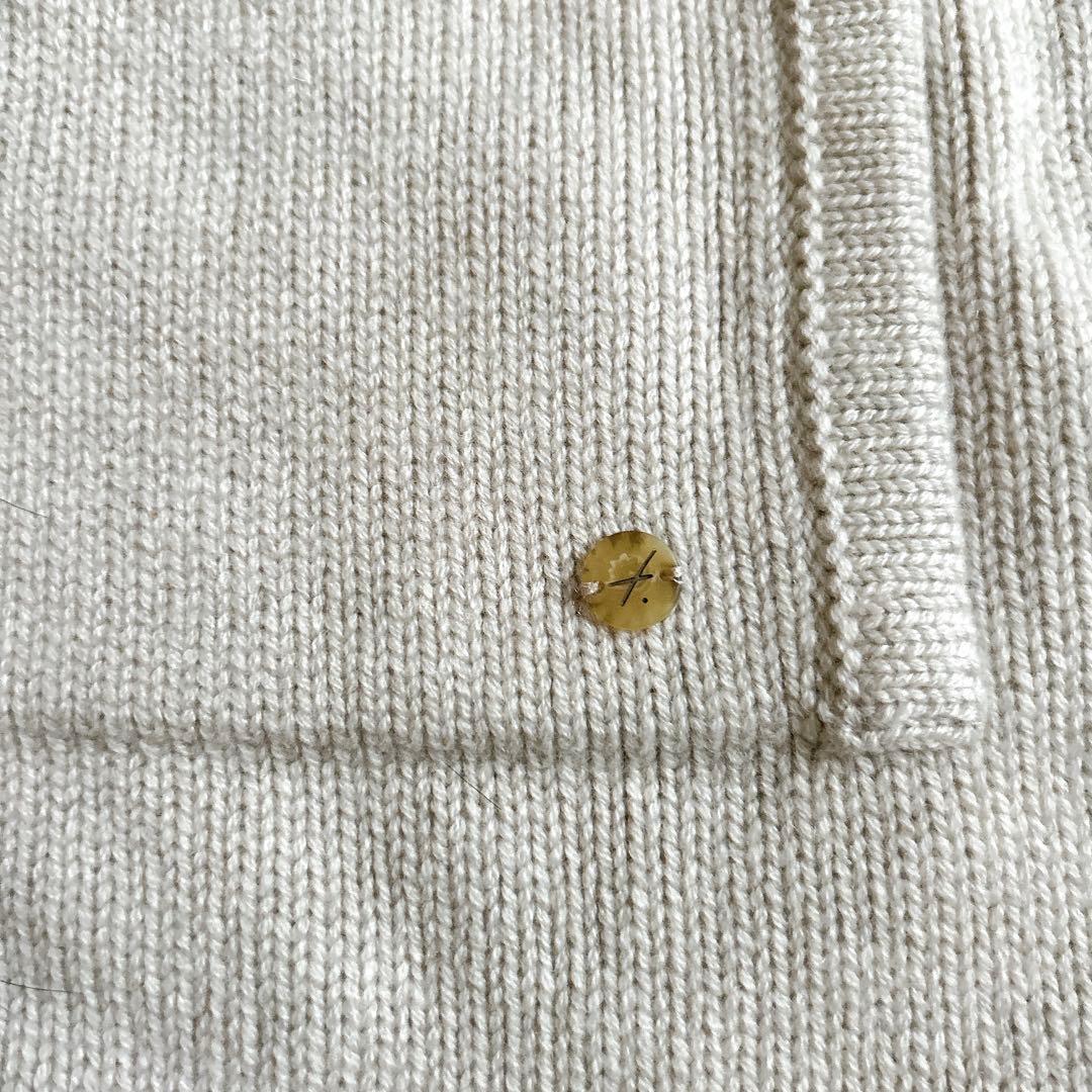 美品⁂ファルコネーリ⁂ニットポンチョ　ケープ　カシミヤ100% ラクーンファー