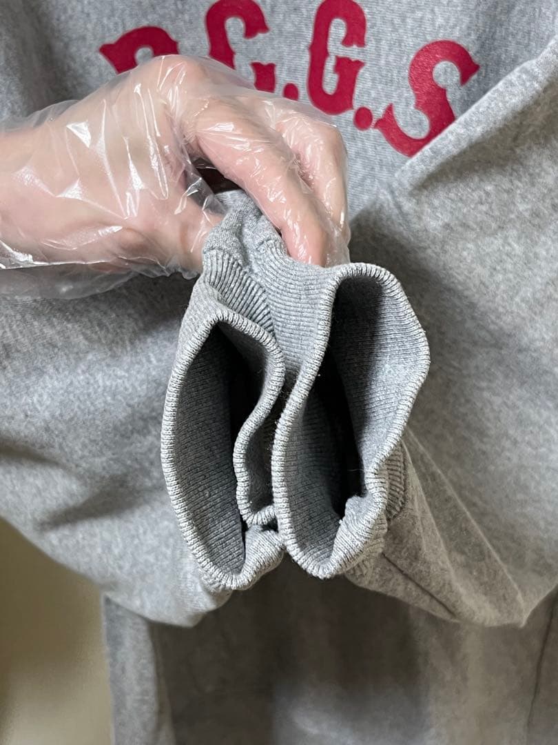 ザ*ザ様 【美品】　ポークチョップガレージサプライ　スウェット　グレー　Lサイズ