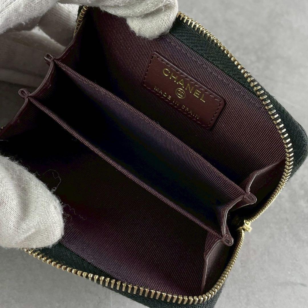 極美品 Gカード付✨CHANEL クラシック ジップパース キャビアスキン