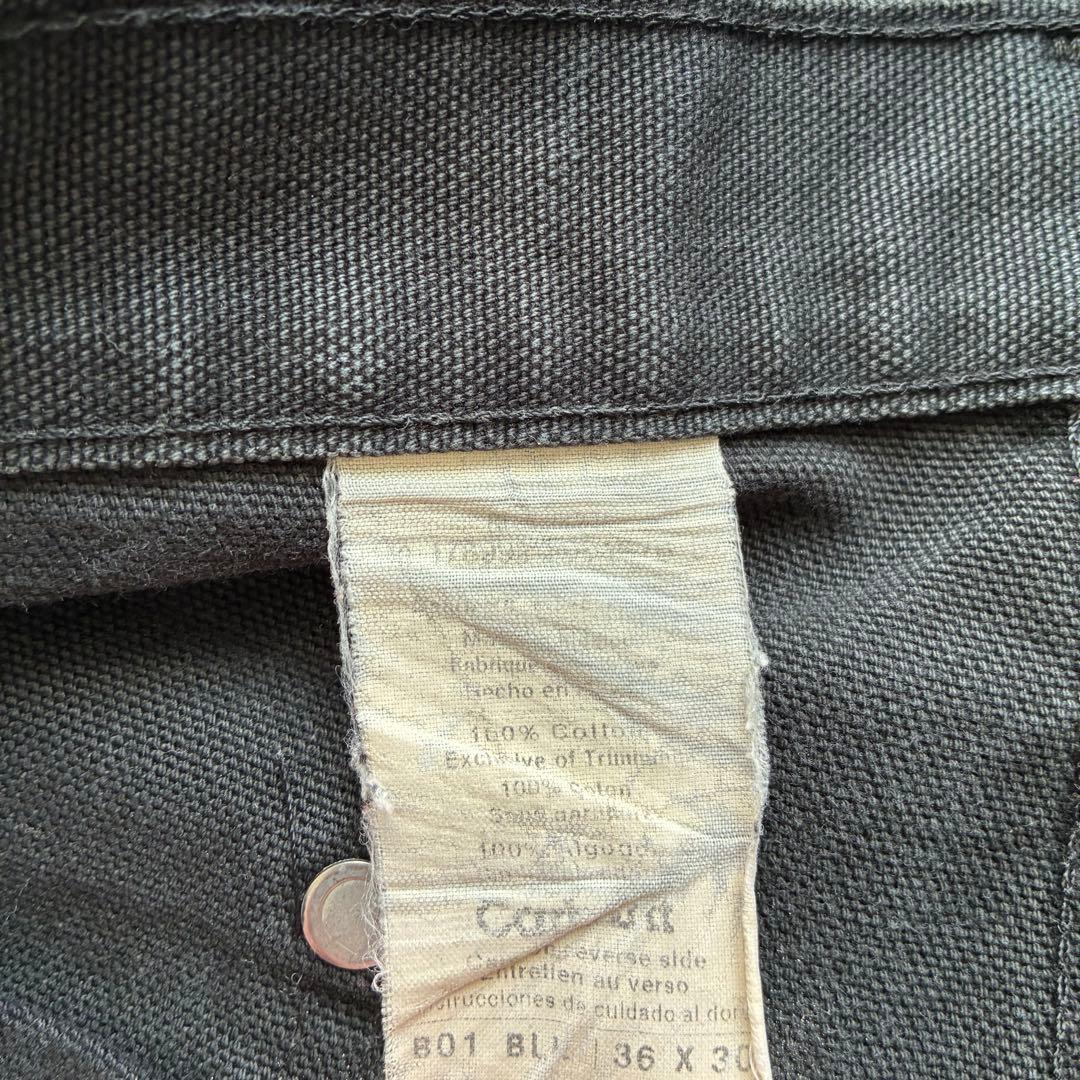 90s carhartt カーハート ダブルニーペインターパンツ ブラックW36