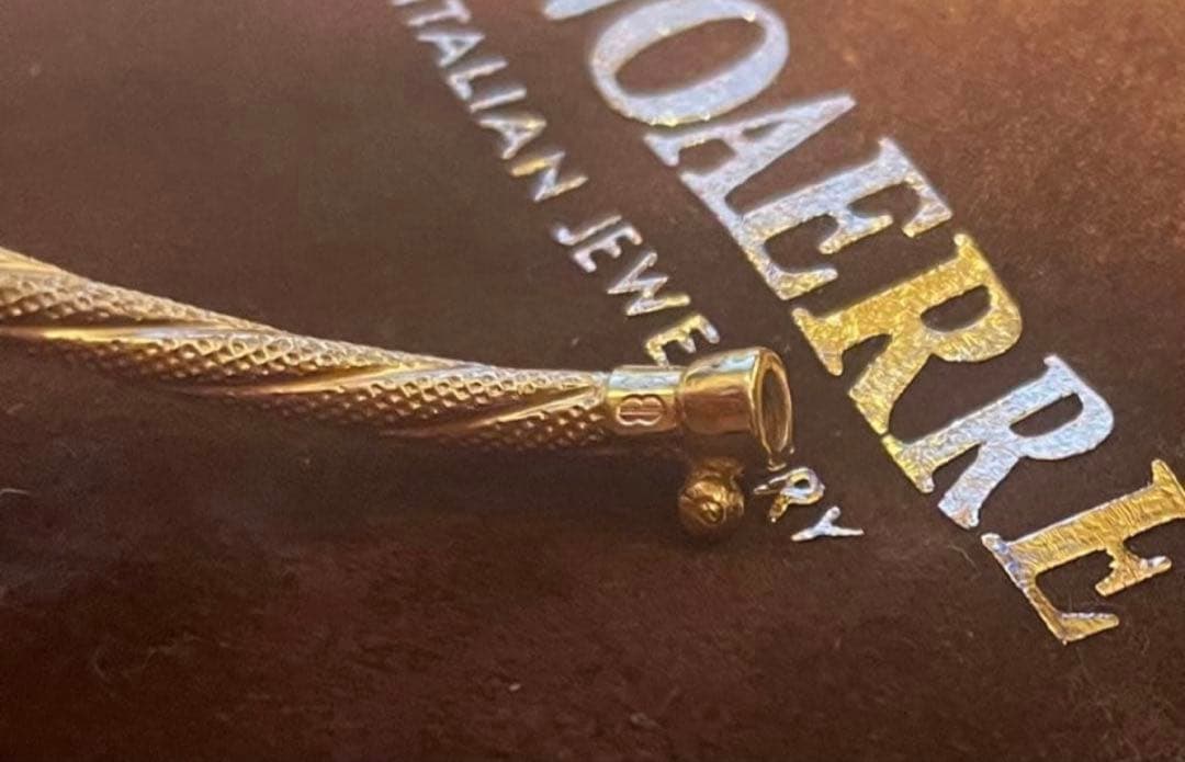 みいこ　K9製　ツイストデザイン　ブレス　金　喜平　純金　22K