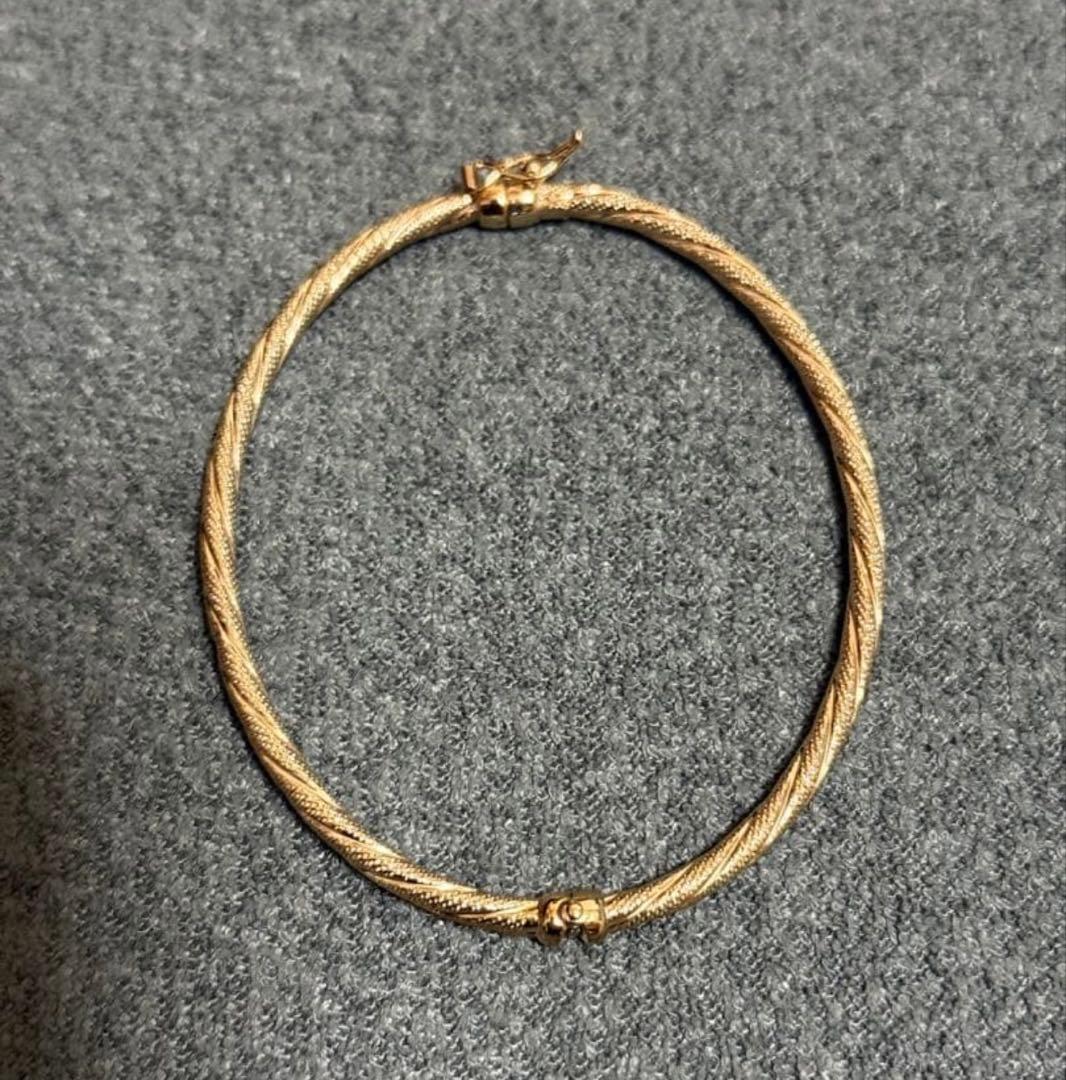 みいこ　K9製　ツイストデザイン　ブレス　金　喜平　純金　22K