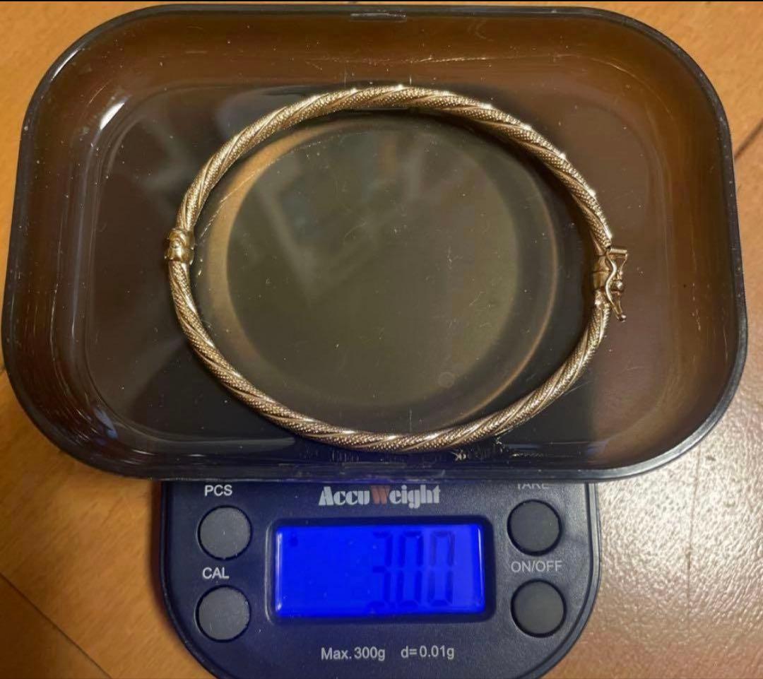 みいこ　K9製　ツイストデザイン　ブレス　金　喜平　純金　22K