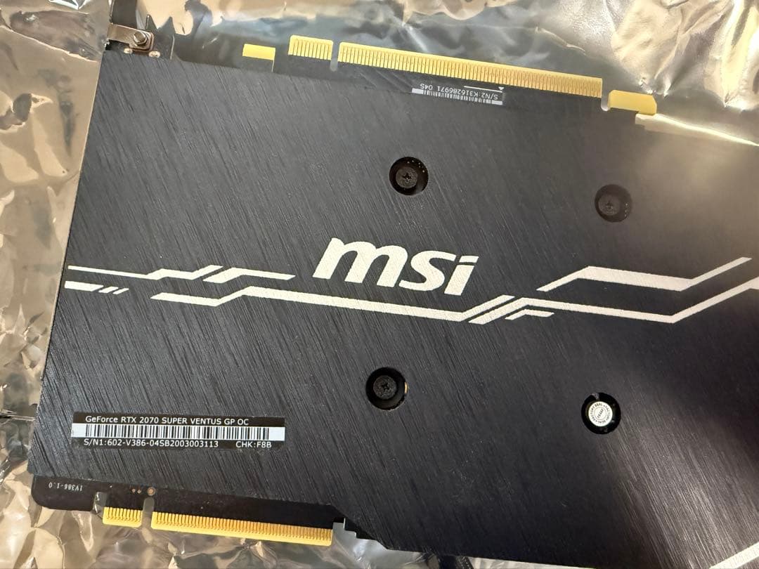 MSI製GeForce RTX2070 SUPER 8GB (動作確認済み)