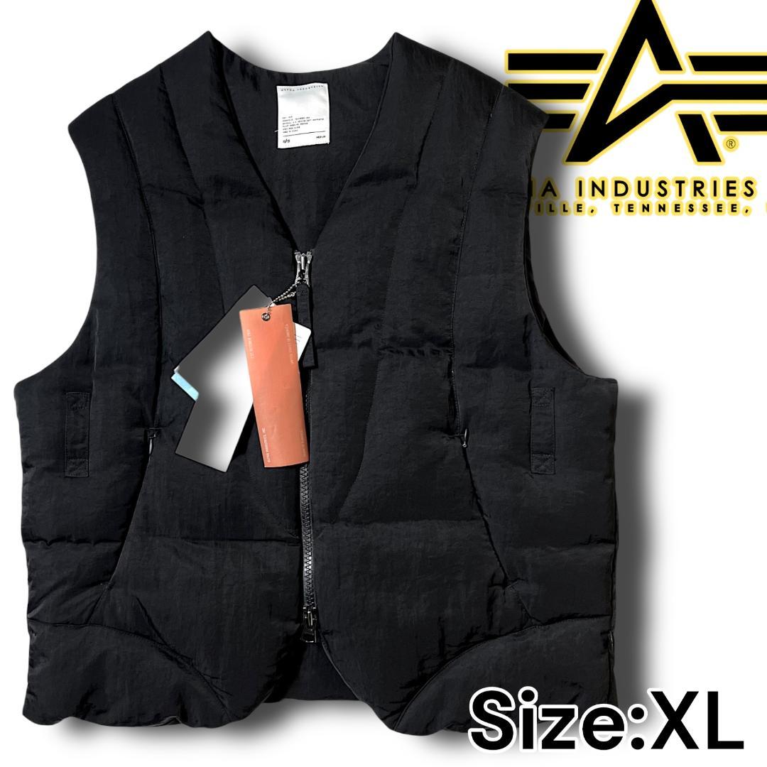 新品 XL アルファインダストリーズ RDSグースダウン ダウンベスト ナイロン