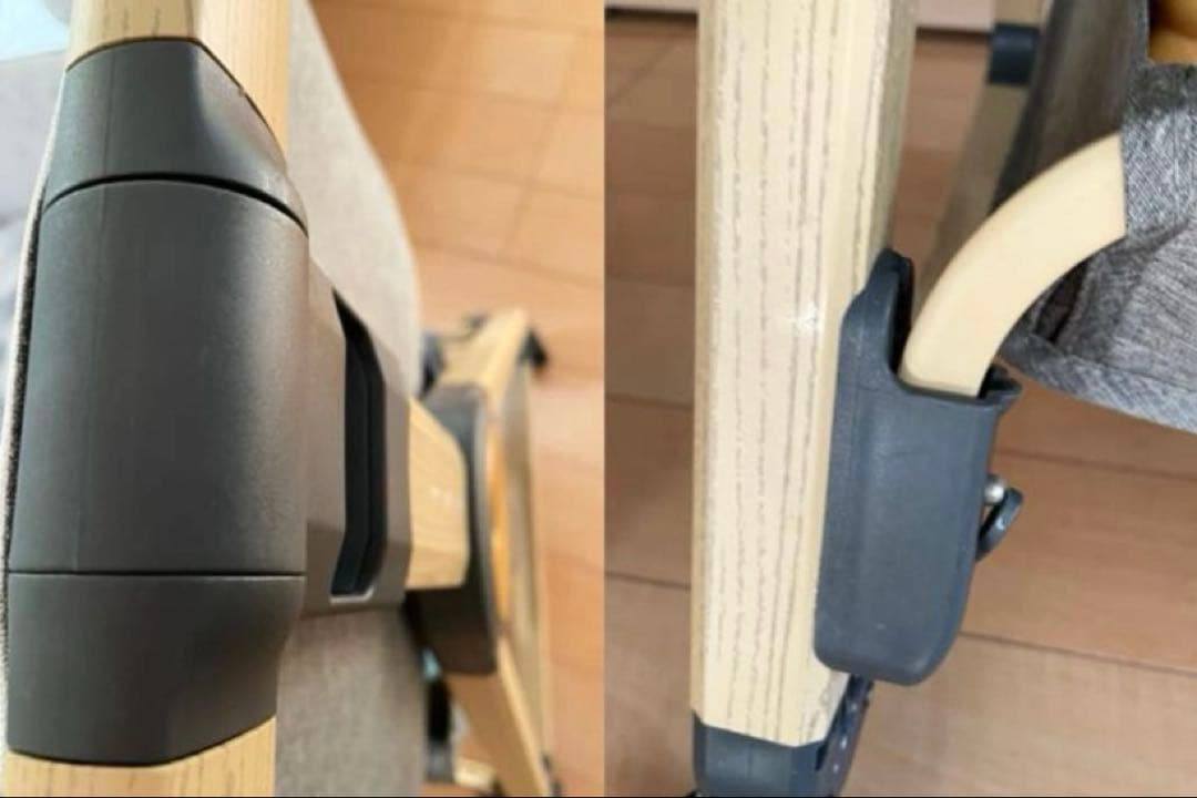 ベビーベッド 高さ調整可能 折り畳み 収納袋付きHZDMJ ライトグレー