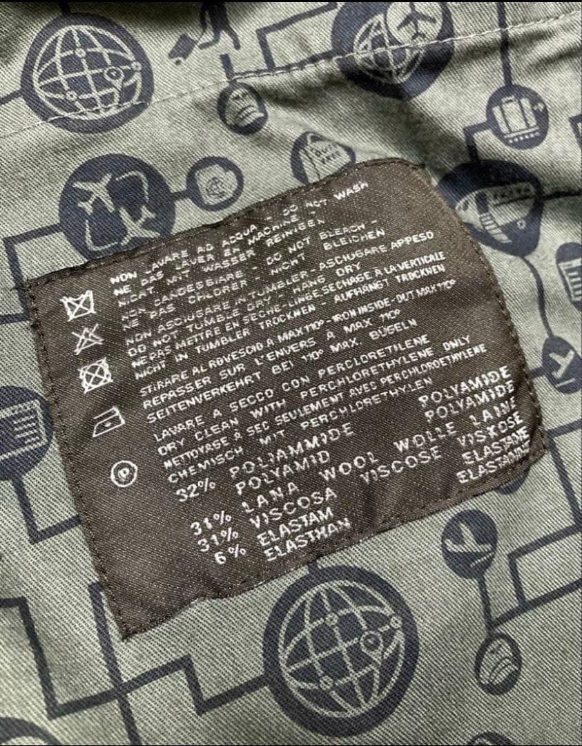 PT01 センタークリース ウールジャージスラックス ルーマニア製　50