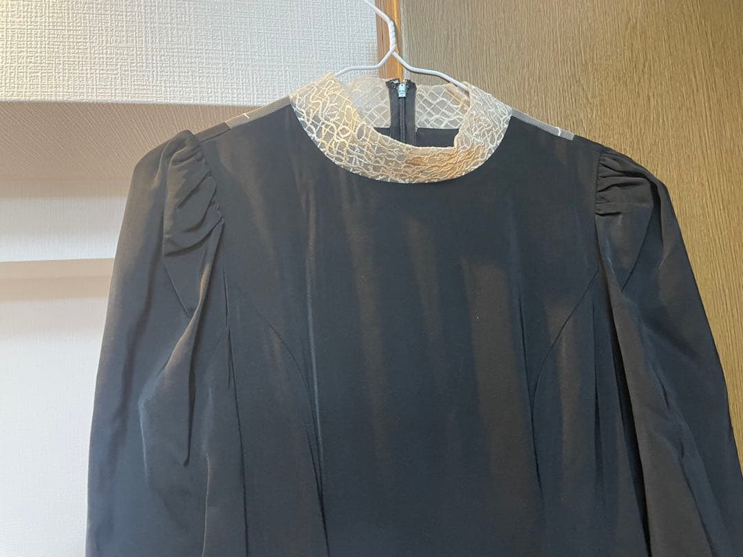 etoll バック刺繍フレアドレス