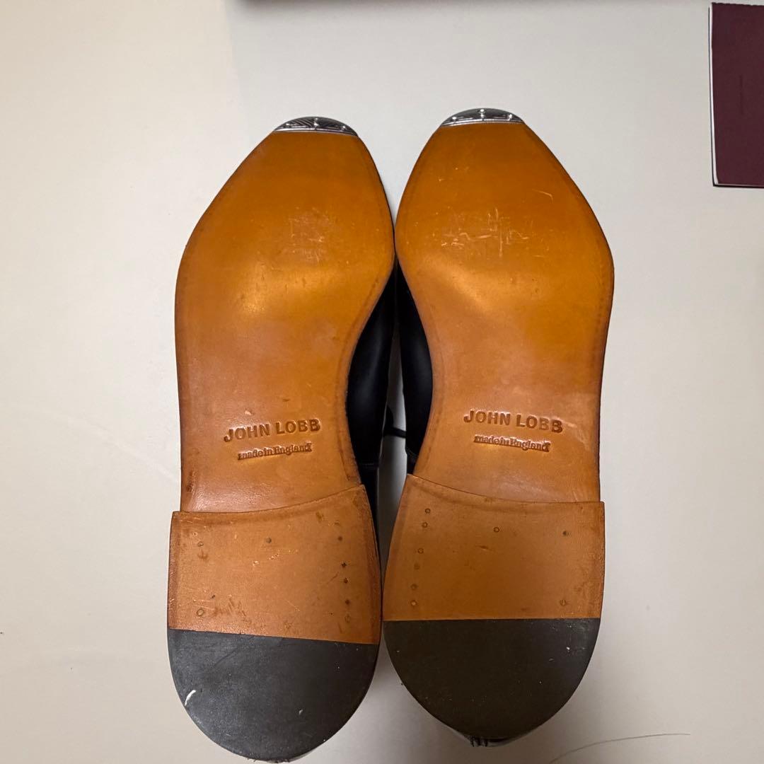 新品未使用　ジョンロブ シティ2 ストレートチップ キャップトゥ 6 黒