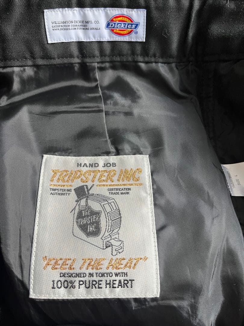 TRIPSTER Dickies ヘリンボーン スラックス グレー L 野村訓市