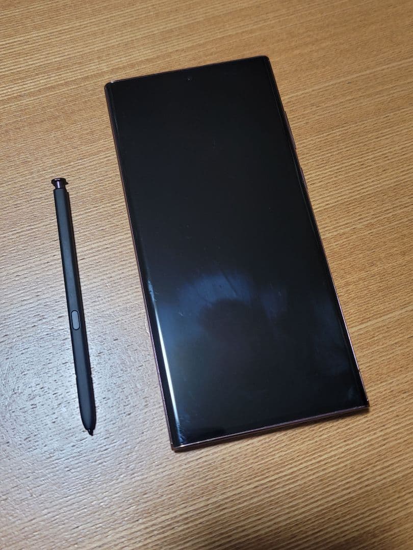 中古実用品 Galaxy S22 Ultra au版 バーガンディ 訳あり