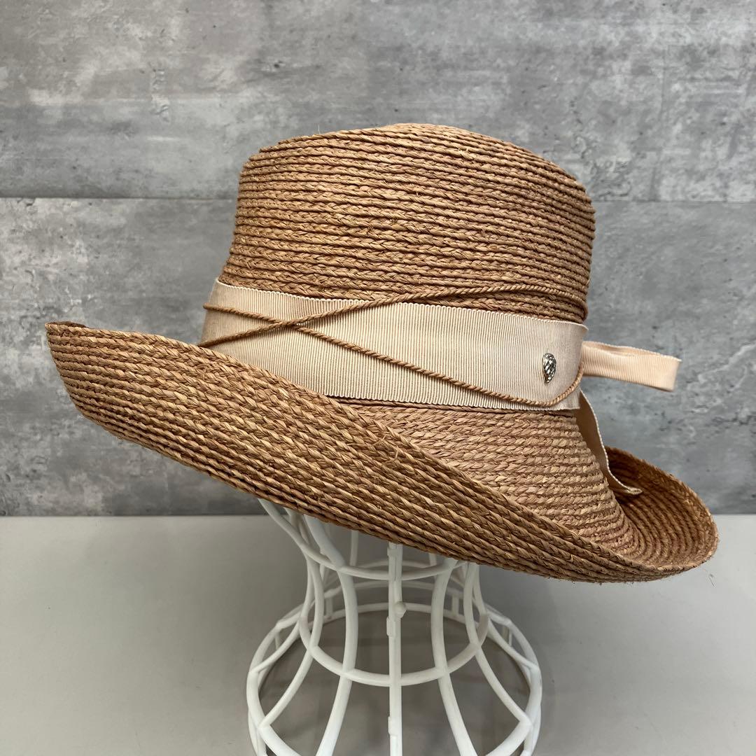 ヘレンカミンスキー 麦わら帽子 ラフィアハット ハット 帽子 リボン 小物