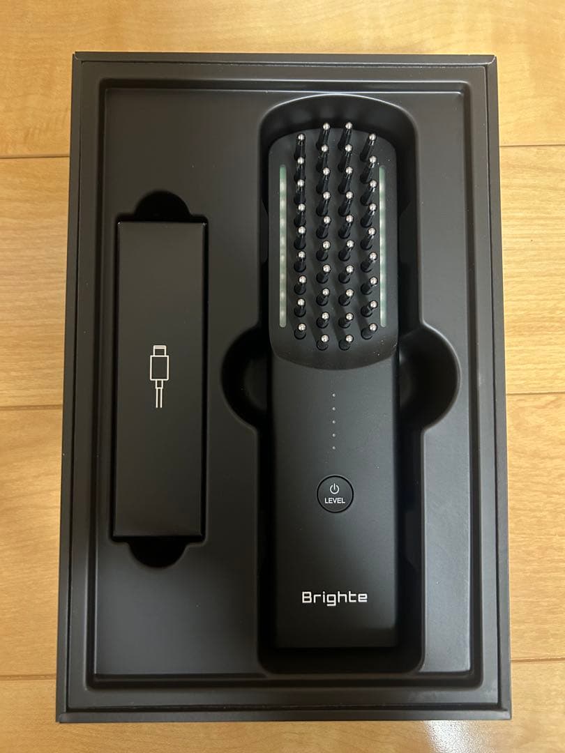 エレキブラシ　Brighte 美顔器 USB充電式 ブラック