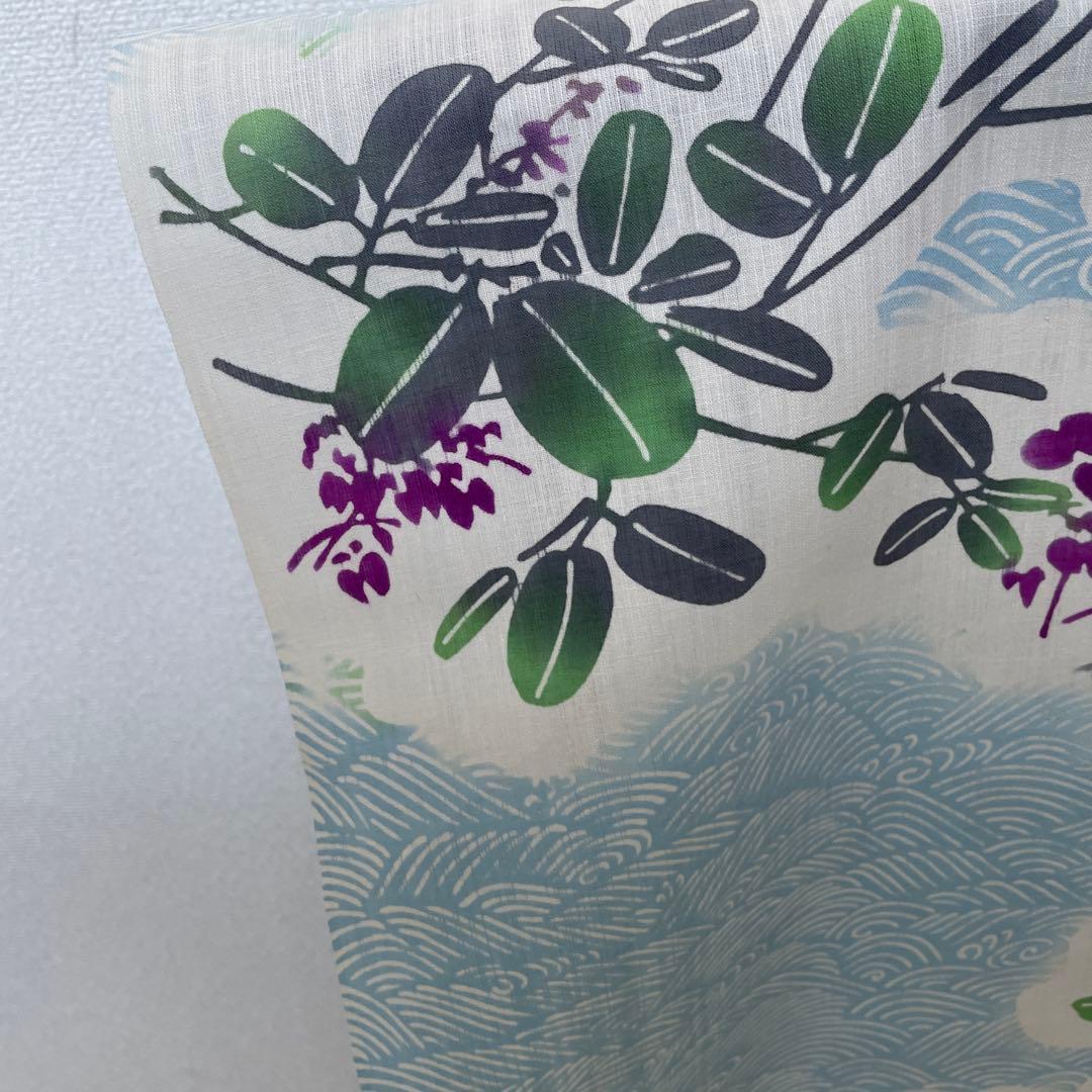 ゆかた　新品未使用　浴衣反物　本染め綿紬ゆかた　注染染め