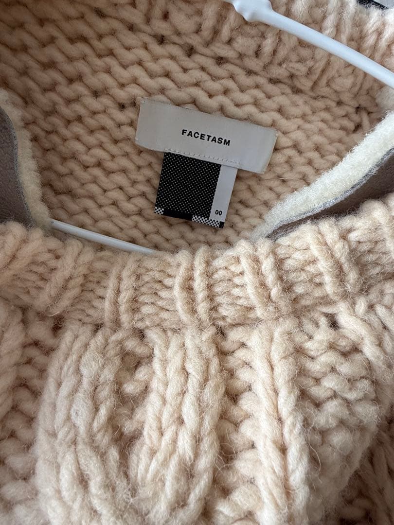 FACETASM ケーブルニットセーター
