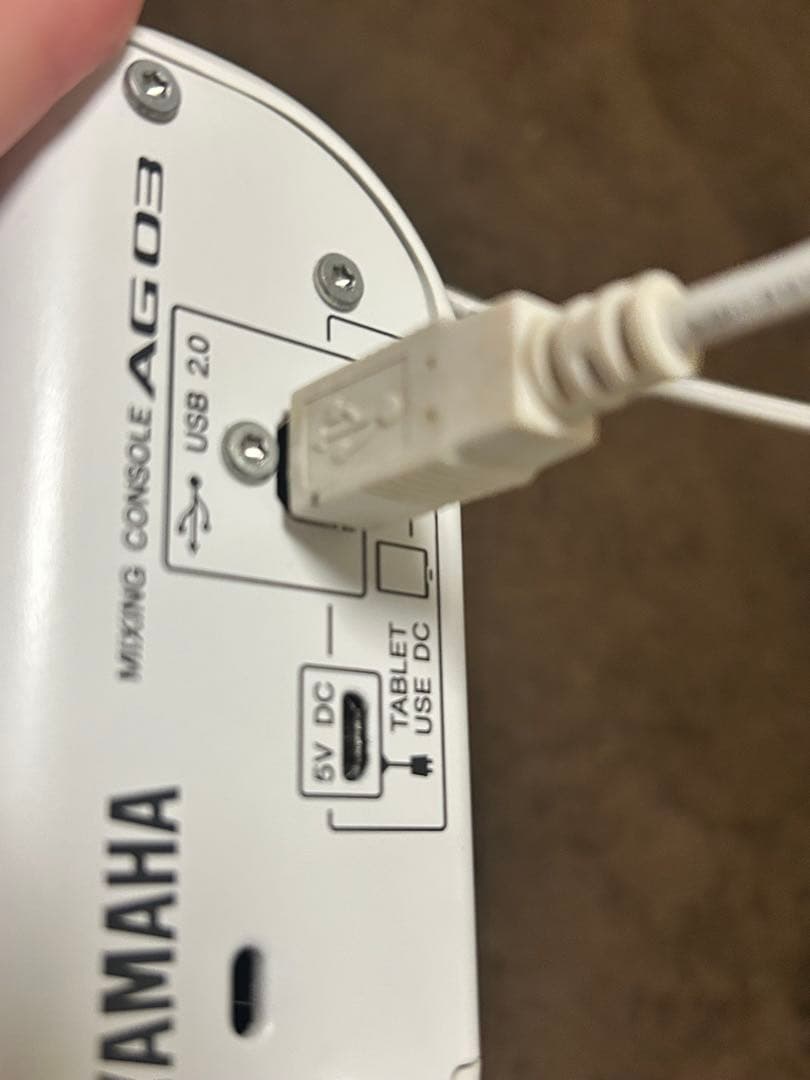 YAMAHA AG03 ミキサー(ケーブル付き)