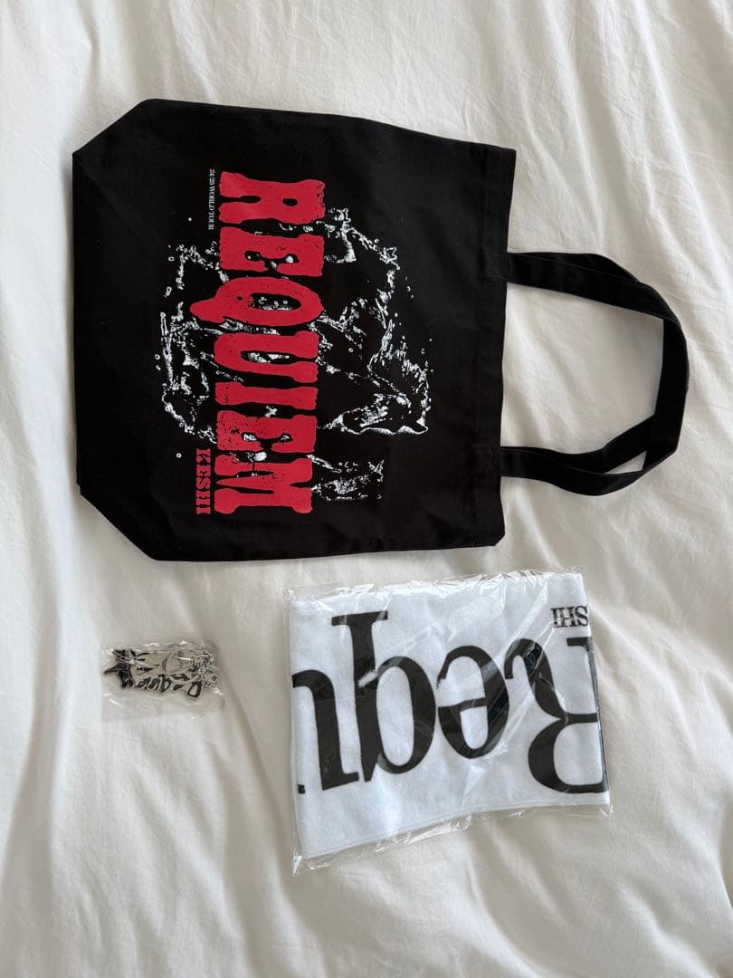 REQUIEMトートバッグ、ストラップ 、タオルKESHI Keshi