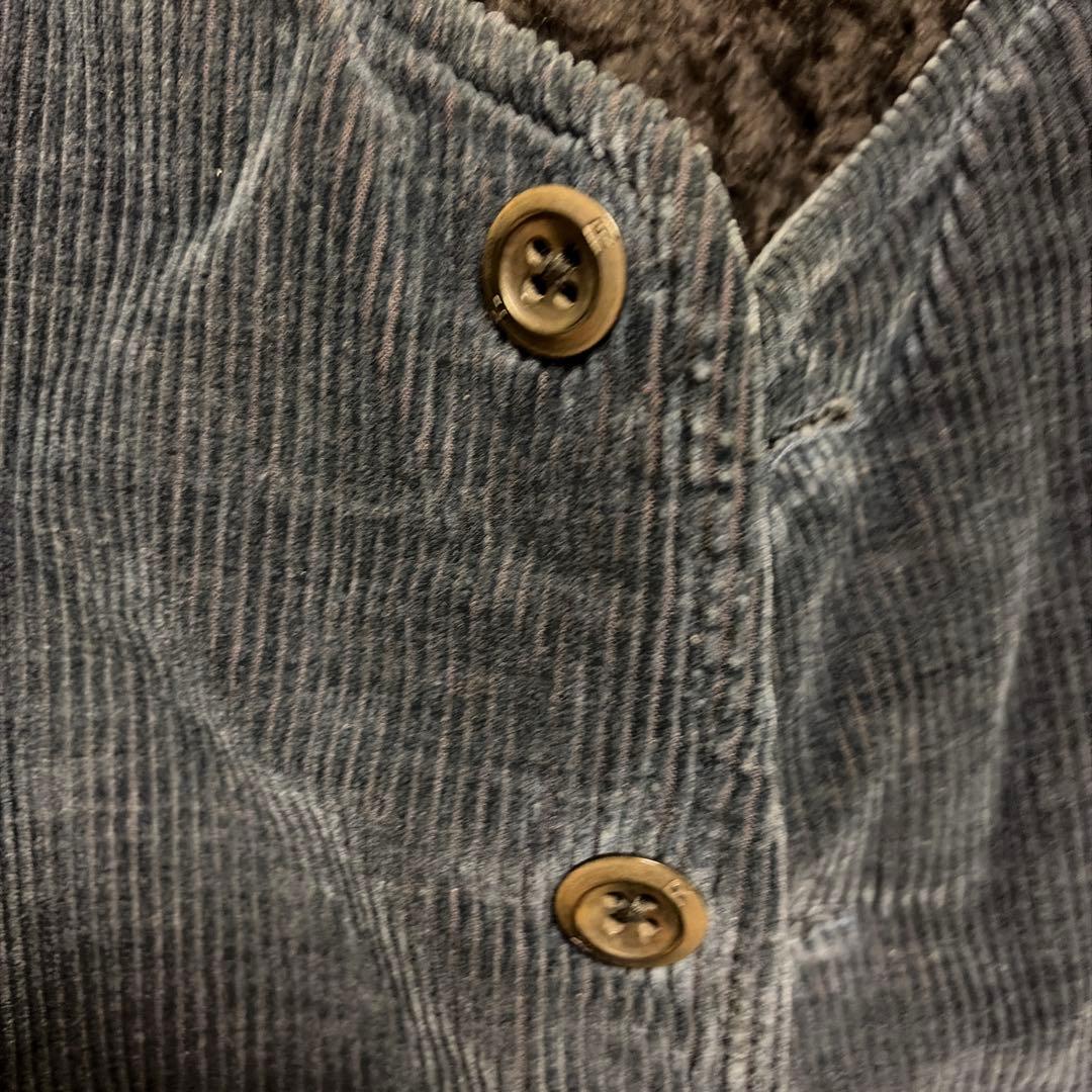 45R 45rpm コーデュロイ ボア ベスト ネイビー M サイズ3