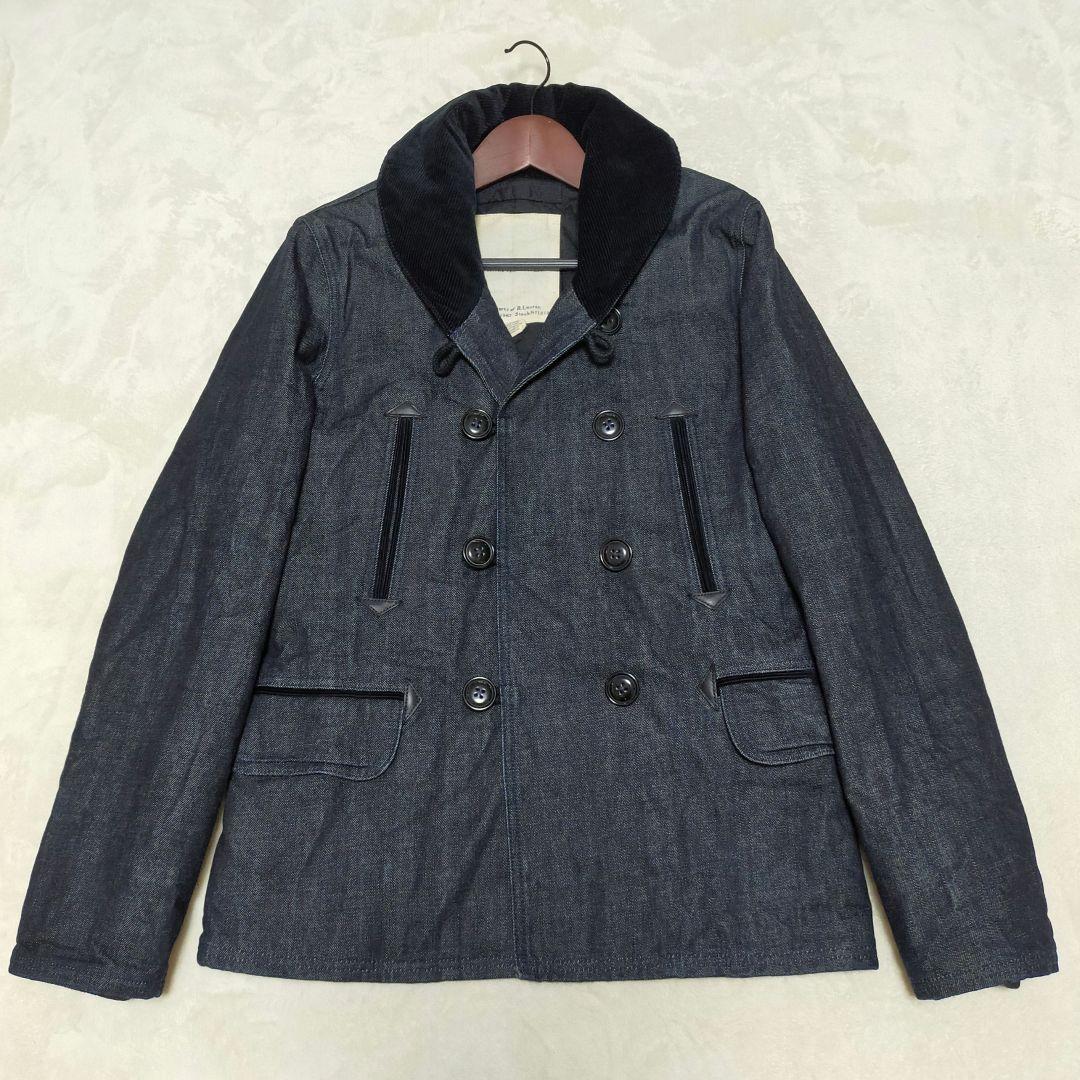 美品　RALPH LAUREN　ショールカラーデニムピーコート