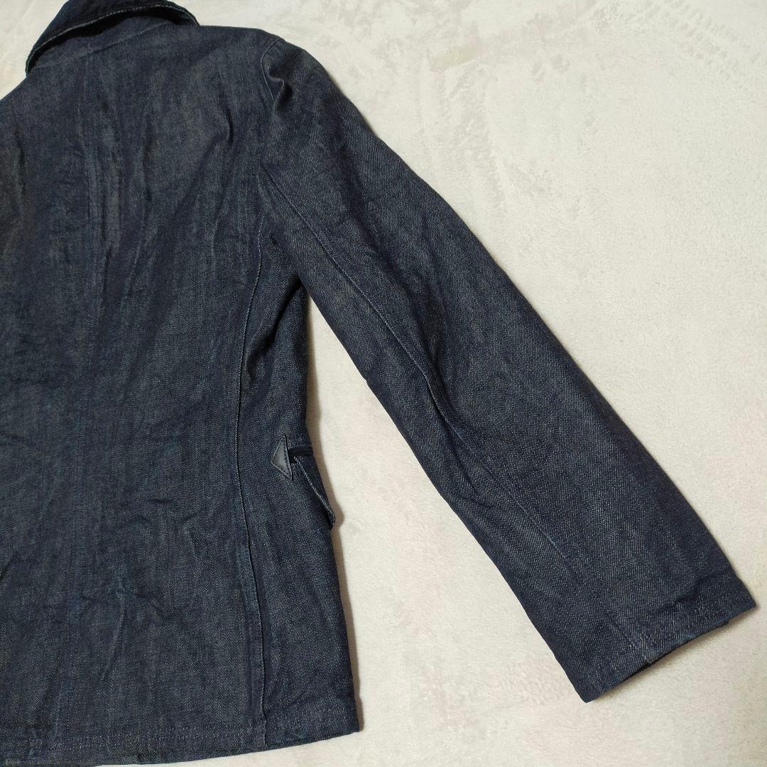 美品　RALPH LAUREN　ショールカラーデニムピーコート