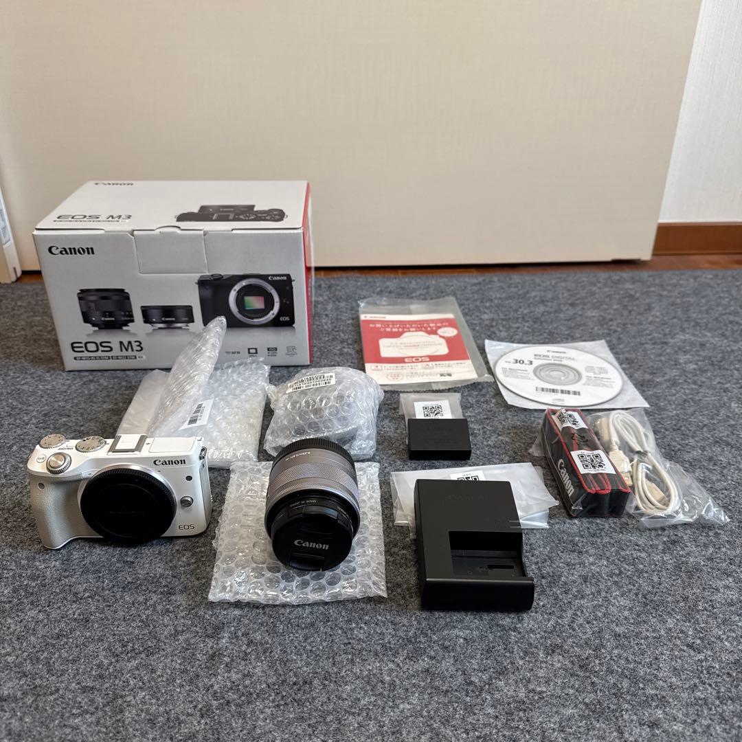 ハチハチ Canon EOS M3 ミラーレス一眼 ホワイト